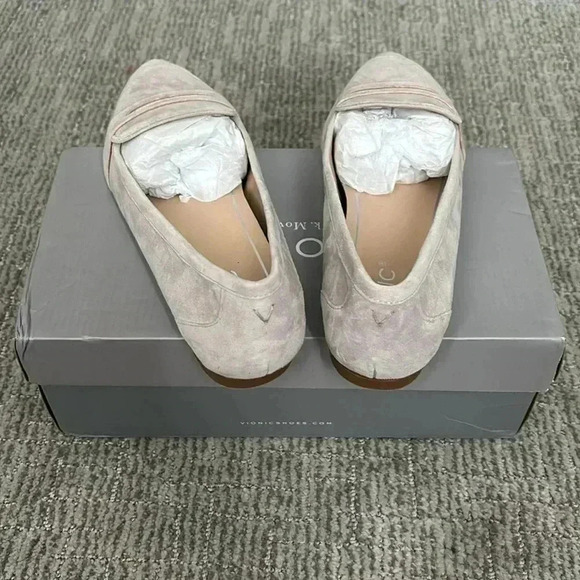 VIONIC Savannah Pink Suede Slip-On Flat Penny Loafers Size 8.5 Wide - Picture 5 of 6